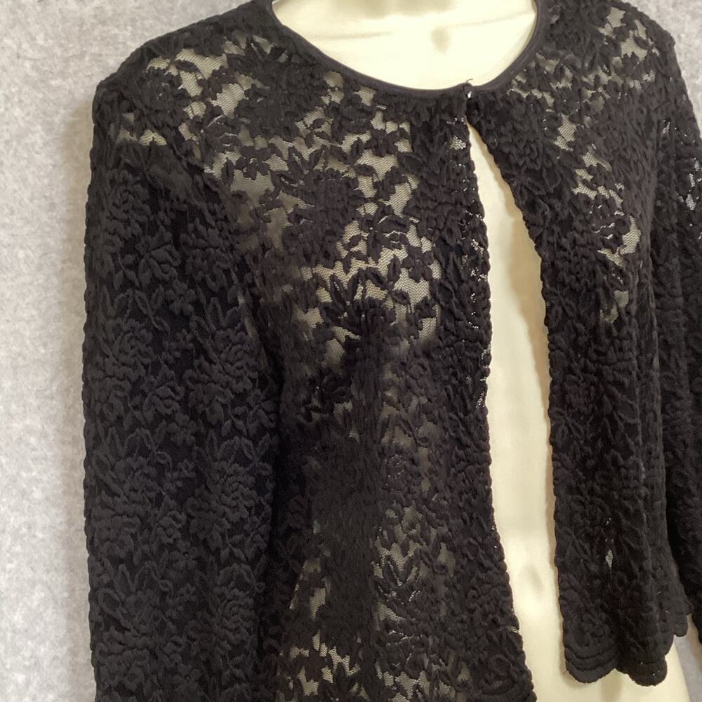 Studio Connection Lace Cardigan Size M Witchycore Gypsy Dark Romantic Evening